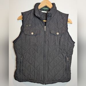 Lauren Ralph Lauren Women's Size M Black Quilted Vest